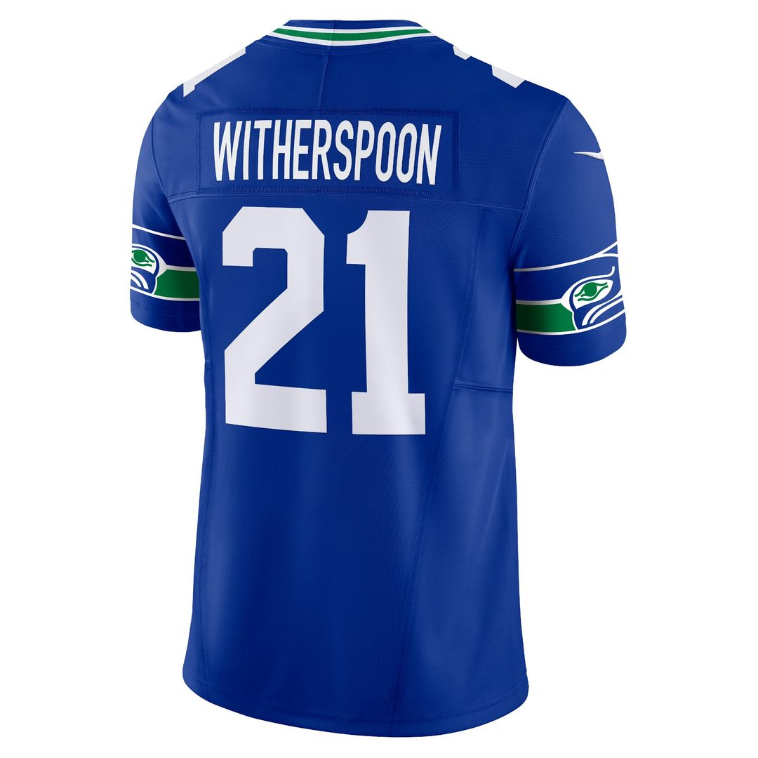 Men's Seattle Seahawks Devon Witherspoon Nike Royal Alternate Vapor F.U.S.E. Limited Jersey