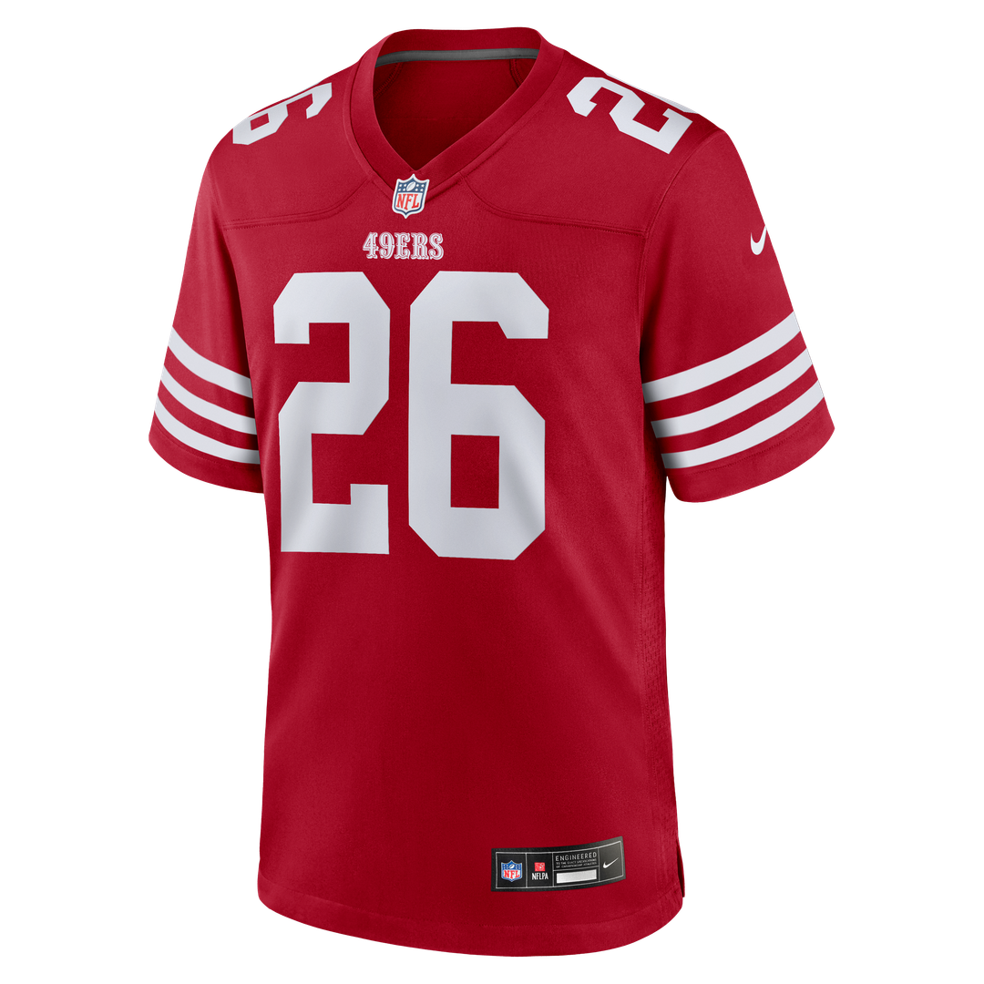 Men's San Francisco 49ers Chase Lucas Nike  Scarlet Team Game Jersey
