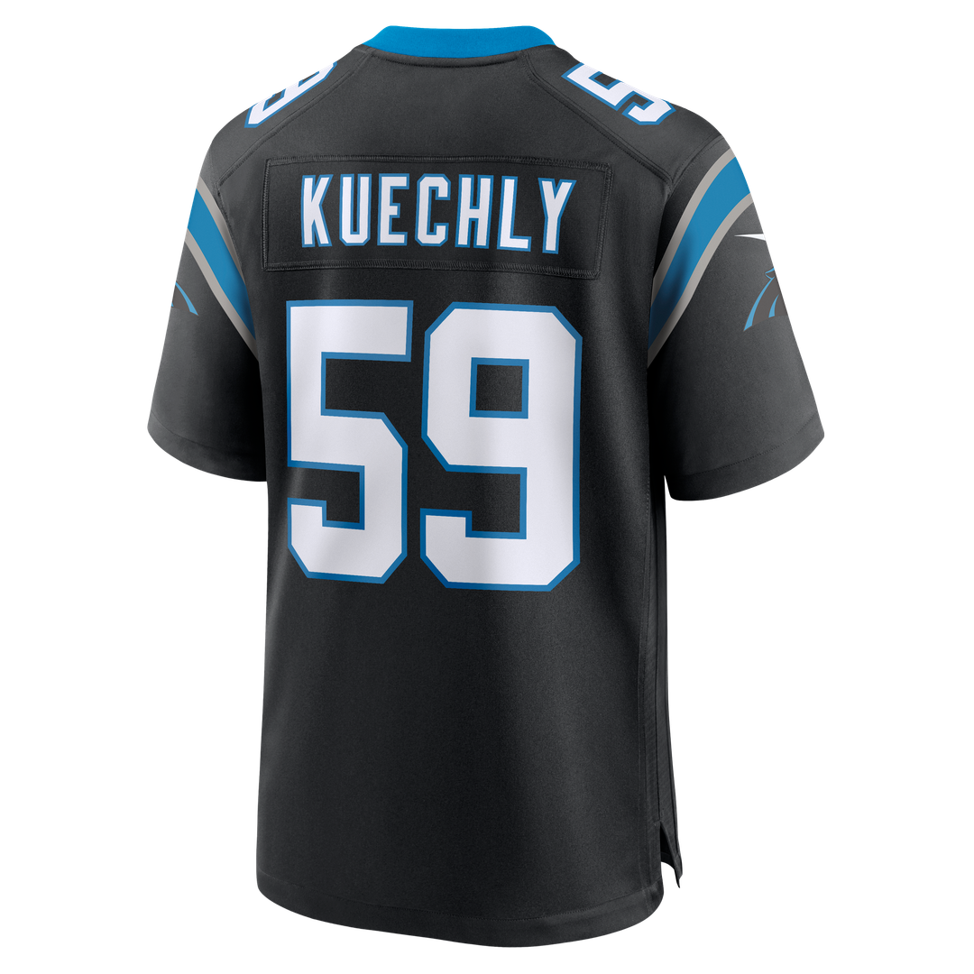 Men's Carolina Panthers Luke Kuechly Nike  Black Team Game Jersey