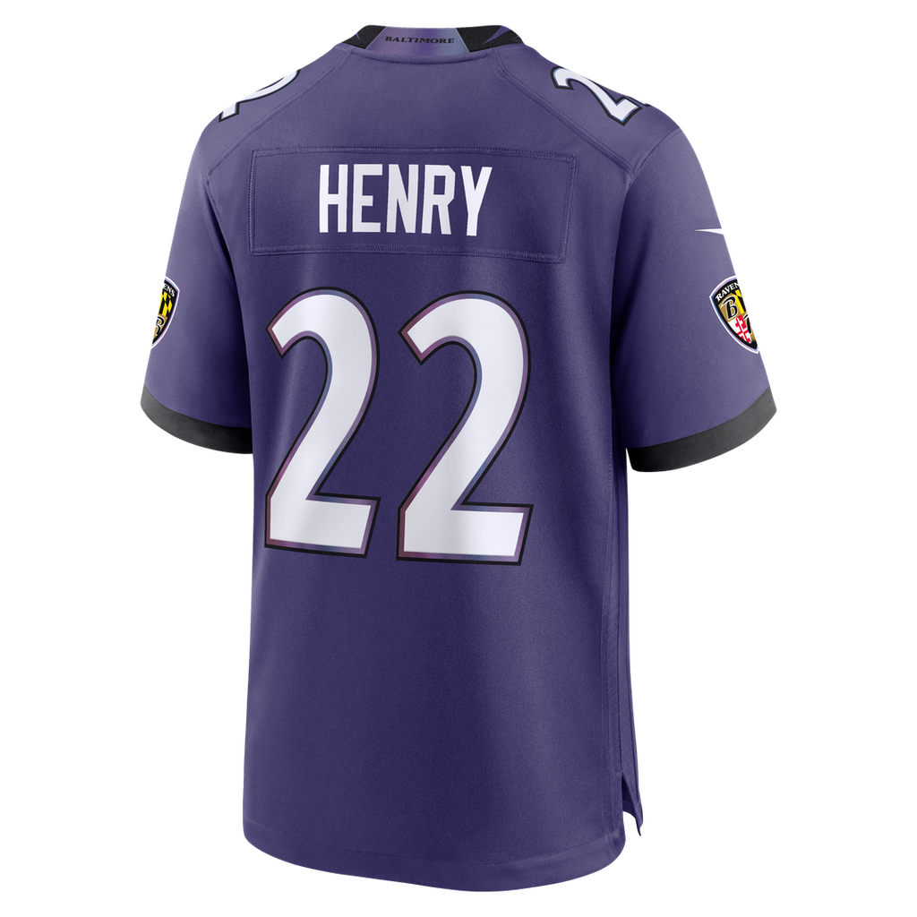 Men's Baltimore Ravens Derrick Henry Nike Purple Team Game Jersey