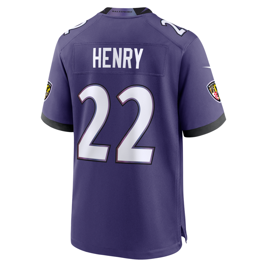 Men's Baltimore Ravens Derrick Henry Nike Purple Team Game Jersey