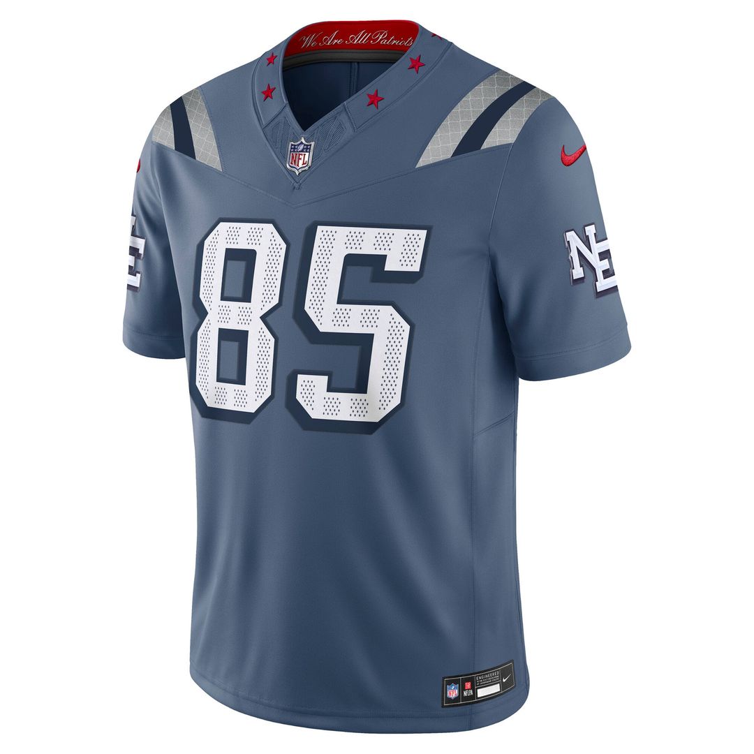 Men's New England Patriots Hunter Henry Nike Blue Rivalries Collection Stitched Limited Jersey