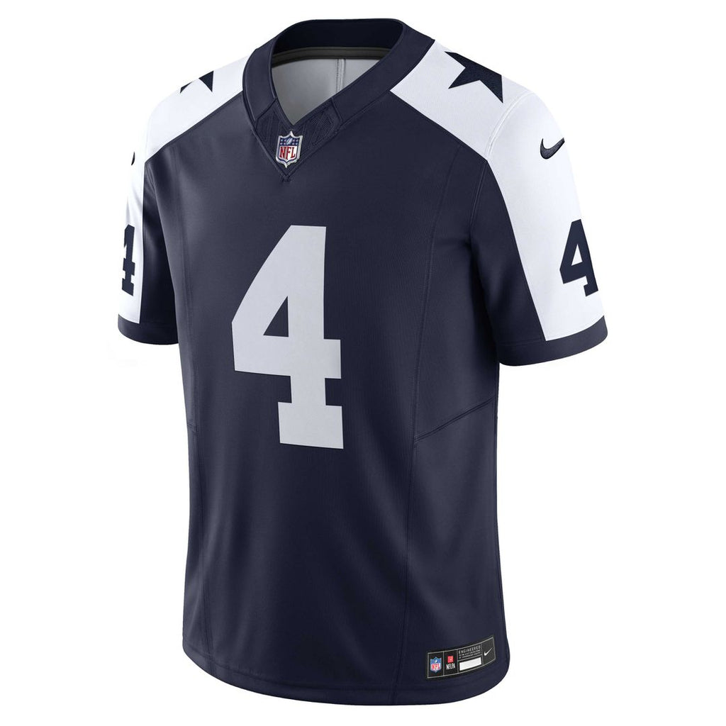Men's Dallas Cowboys Dak Prescott Nike Navy Vapor F.U.S.E. Limited Jersey