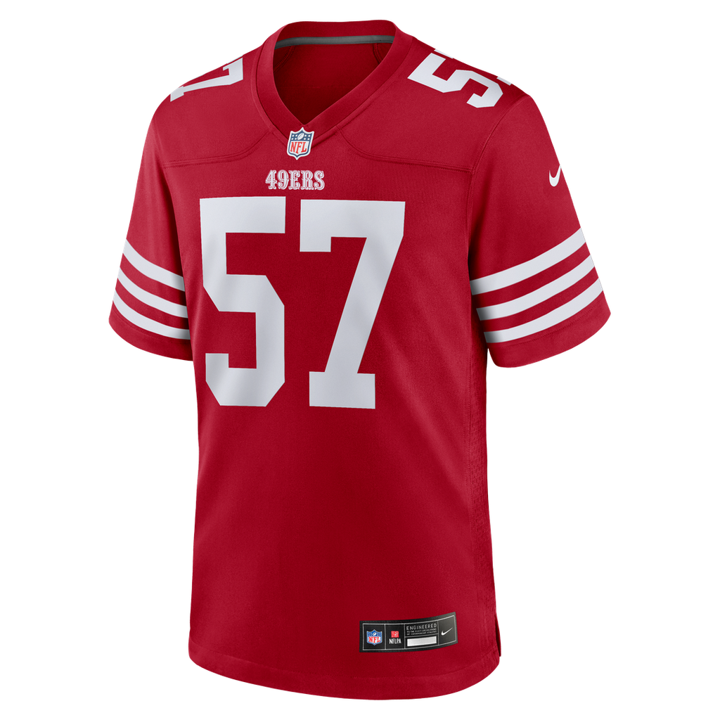 Men's San Francisco 49ers Luke Gifford Nike  Scarlet Team Game Jersey