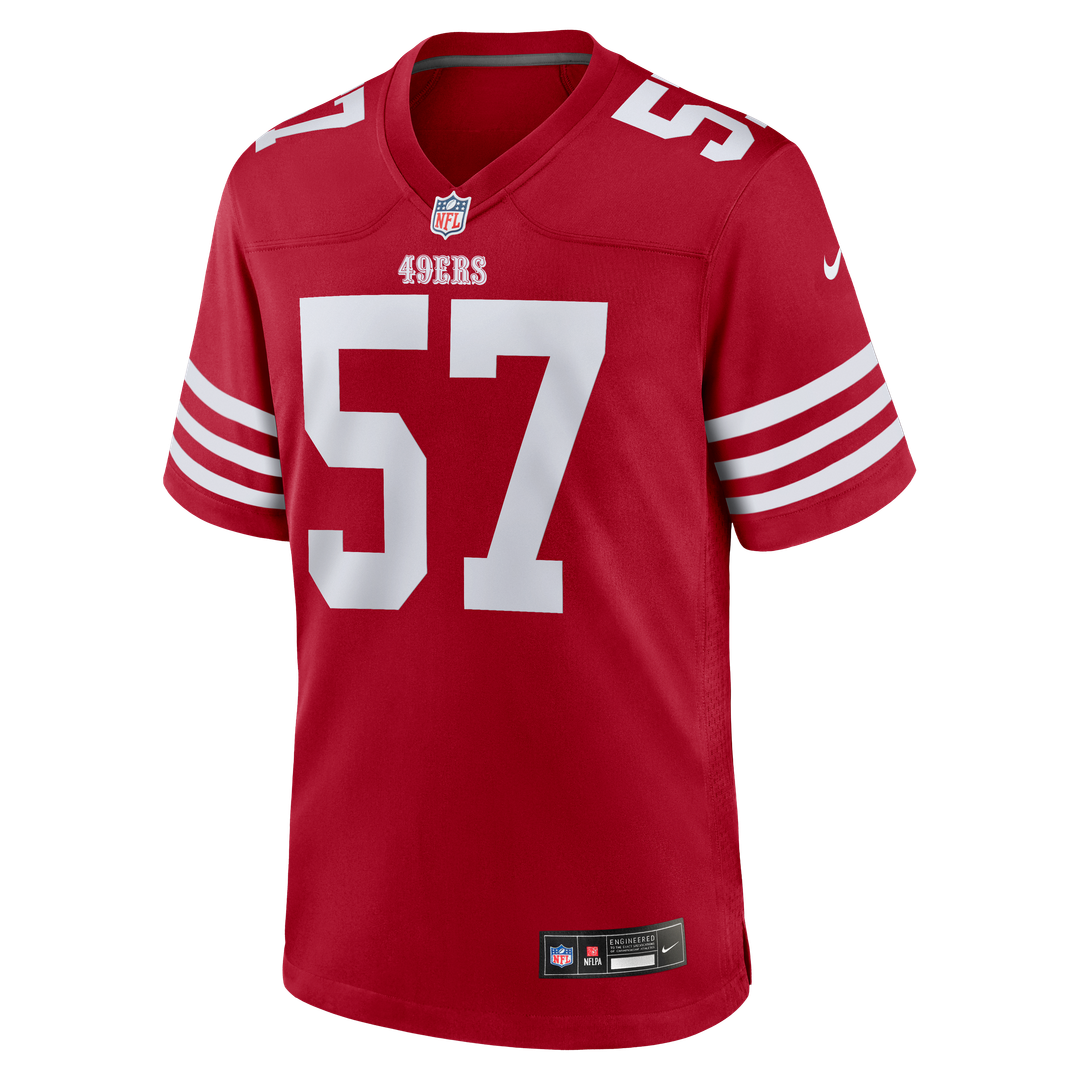 Men's San Francisco 49ers Luke Gifford Nike  Scarlet Team Game Jersey