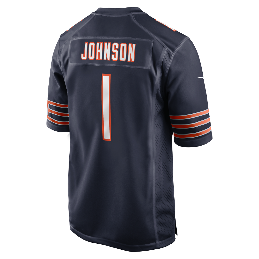 Men's Chicago Bears Jaylon Johnson Nike  Navy  Game Jersey