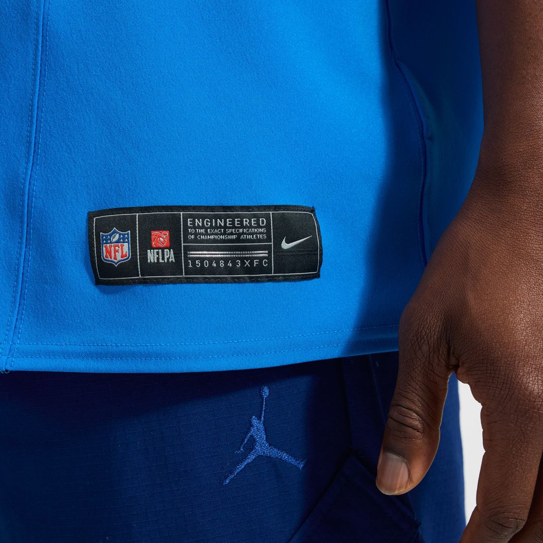 Men's Detroit Lions Aidan Hutchinson Nike Blue Alternate Vapor F.U.S.E. Elite Jersey