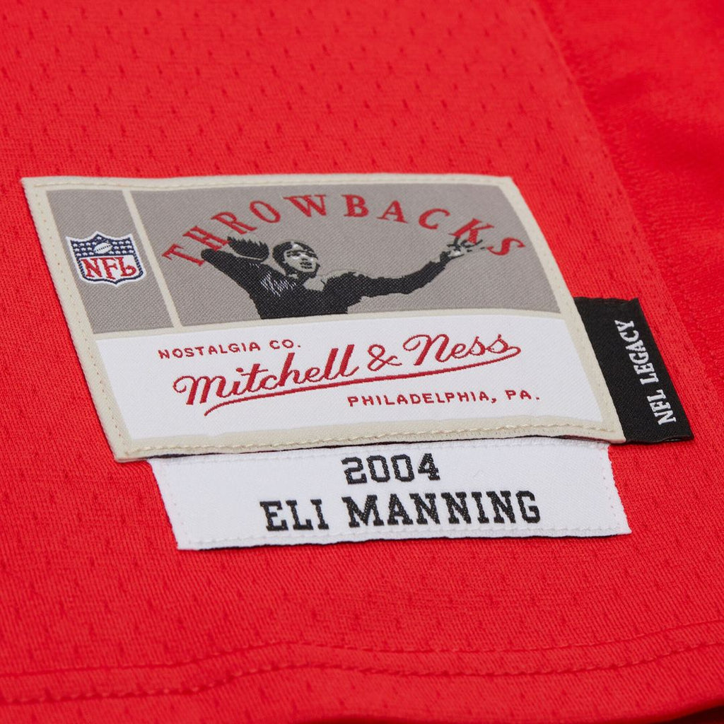 Men's New York Giants Eli Manning Mitchell & Ness Red 2004 Legacy Replica Jersey