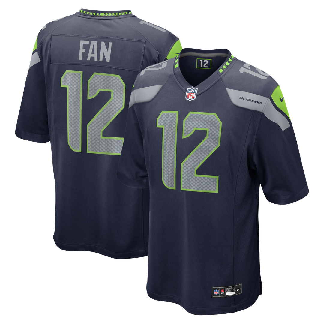 Men's Seattle Seahawks 12s Nike White Game Jersey