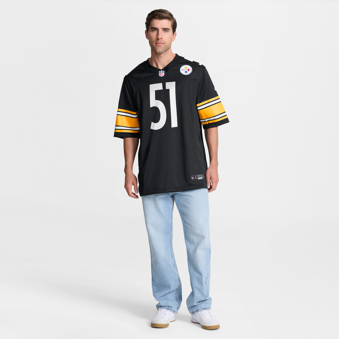 Men's Pittsburgh Steelers Nick Herbig Nike  Black  Game Jersey