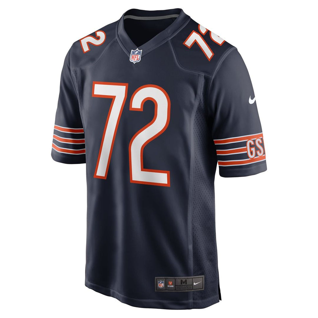 Men's Chicago Bears Kiran Amegadjie Nike  Navy  Game Jersey