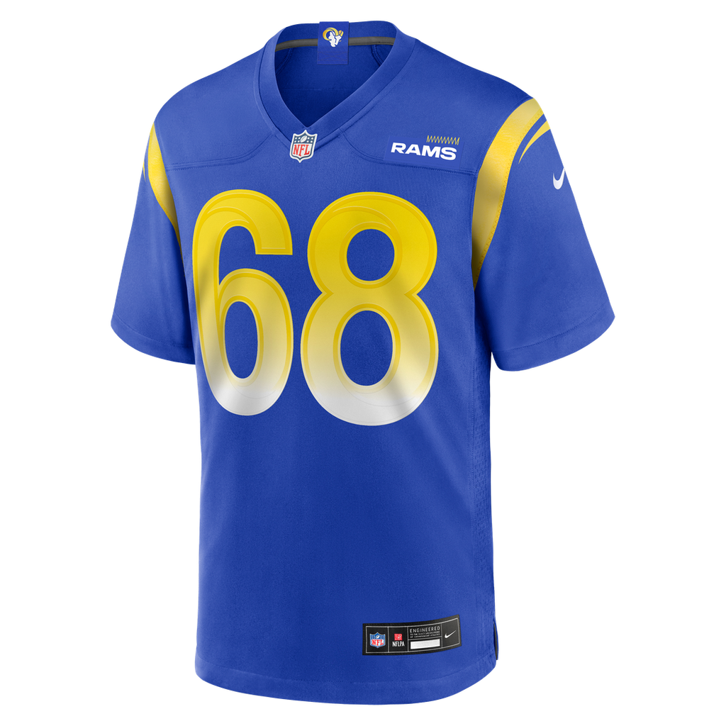 Men's Los Angeles Rams David Quessenberry Nike  Royal Team Game Jersey