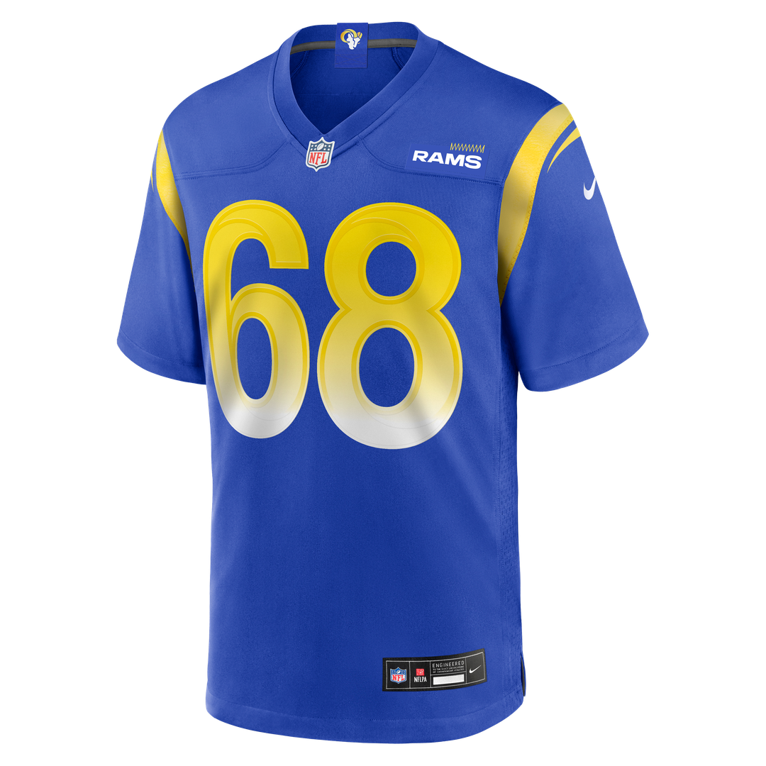 Men's Los Angeles Rams David Quessenberry Nike  Royal Team Game Jersey