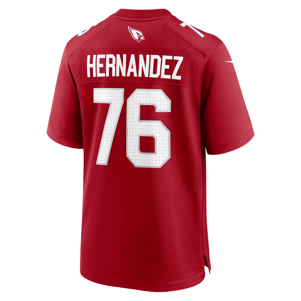 Men's Arizona Cardinals Will Hernandez Nike  Cardinal Team Game Jersey