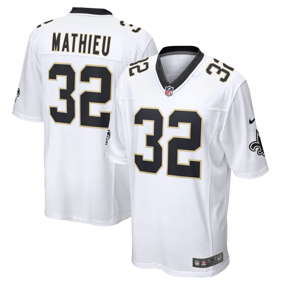 Men's New Orleans Saints Tyrann Mathieu Nike Black Game Jersey