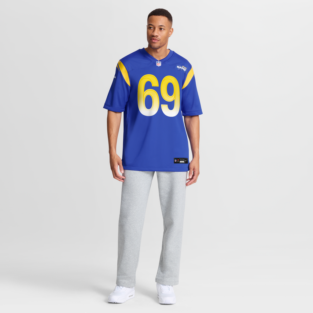 Men's Los Angeles Rams Kevin Dotson Nike  Royal  Game Jersey