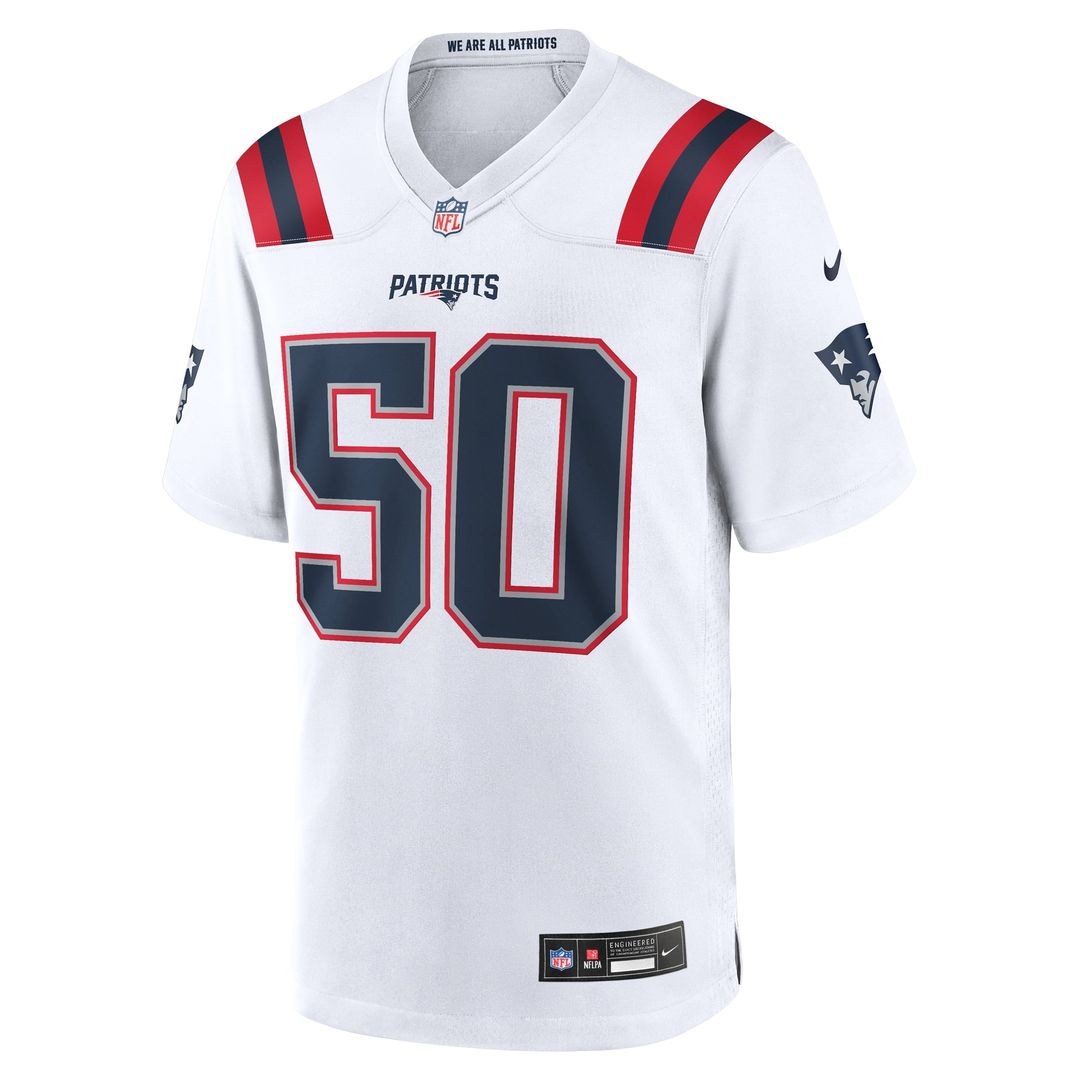 Men's New England Patriots Mike Vrabel Nike  White Retired Player Game Jersey