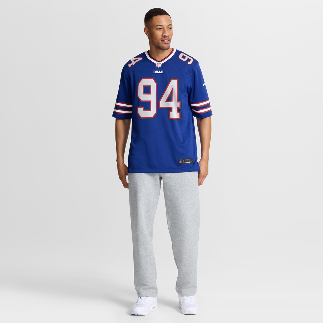 Men's Buffalo Bills Landon Jackson Nike  Royal Team Game Jersey