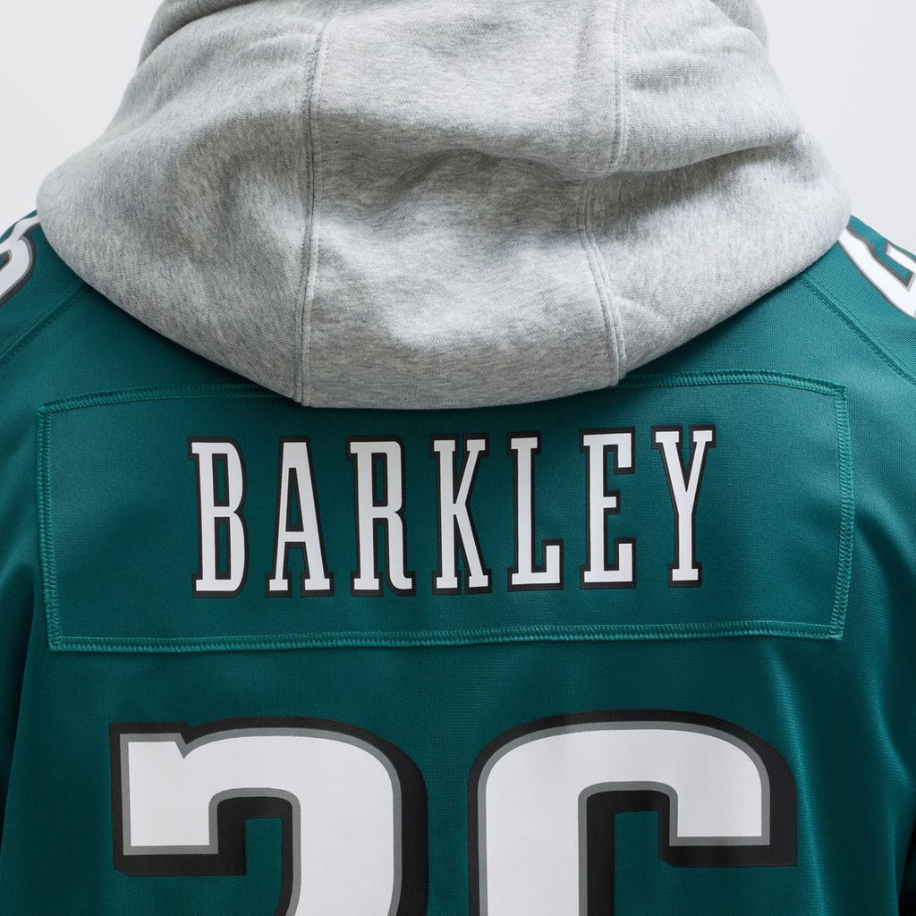 Men's Philadelphia Eagles Saquon Barkley Nike Midnight Green Game Player Jersey