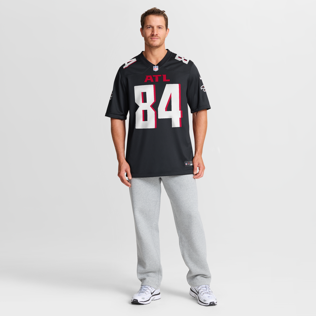Men's Atlanta Falcons Alfred Jenkins Nike Black Game Retired Player Jersey
