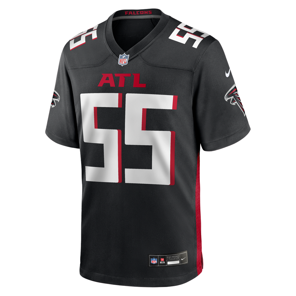 Men's Atlanta Falcons John Abraham Nike Black Game Retired Player Jersey