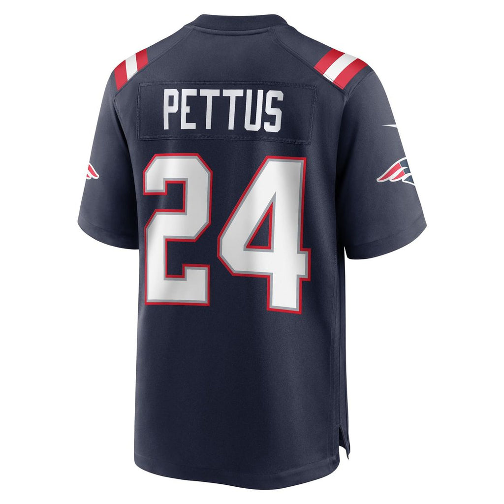 Men's New England Patriots Dell Pettus Nike  Navy  Game Jersey