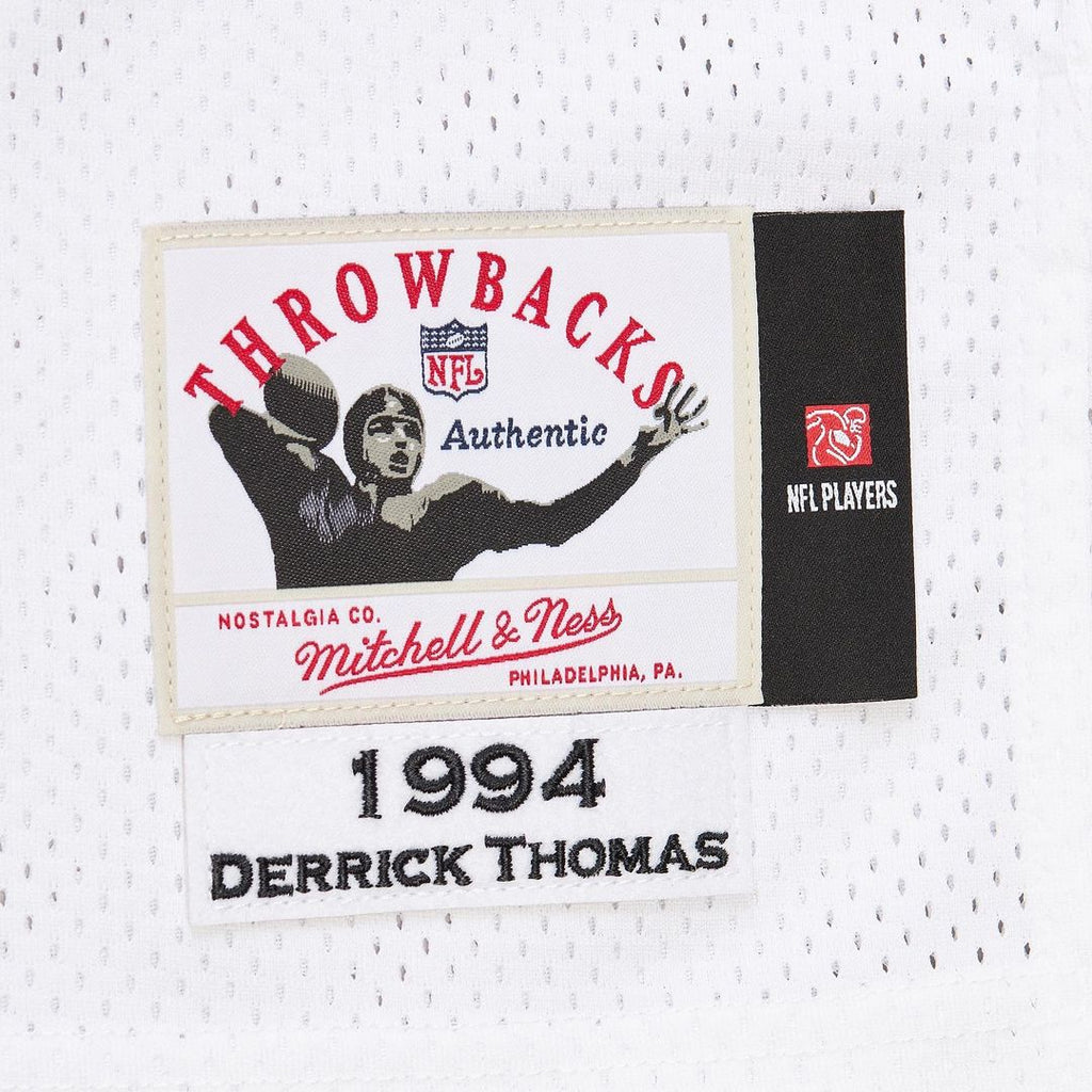 Men's Kansas City Chiefs 1994 Derrick Thomas Mitchell & Ness White Authentic Throwback Retired Player Jersey