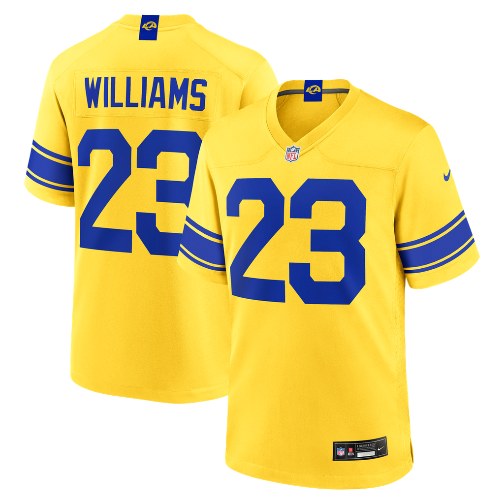 Men's Los Angeles Rams Kyren Williams Nike Classic Sol Game Jersey