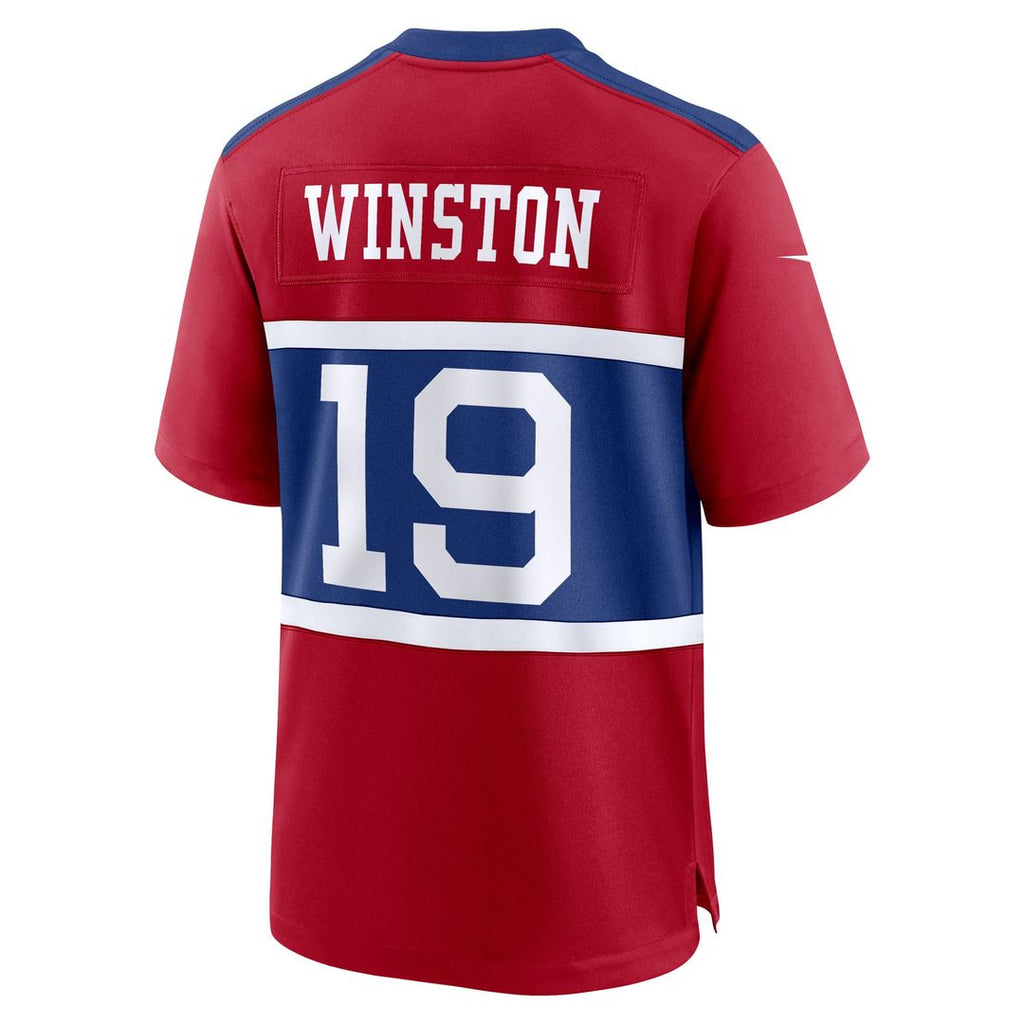 Men's New York Giants Jameis Winston Nike Century Red Alternate Game Jersey