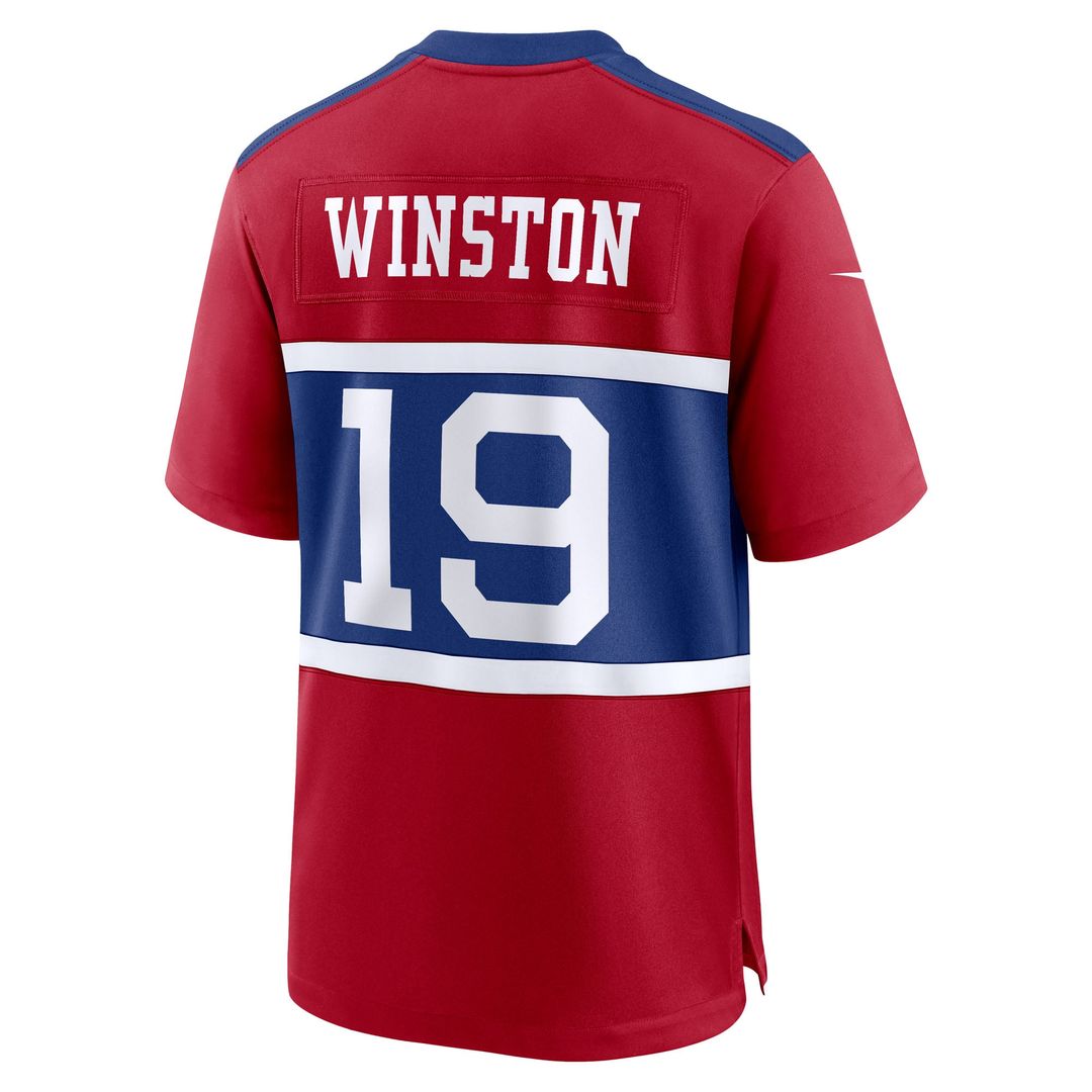 Men's New York Giants Jameis Winston Nike  White Game Jersey