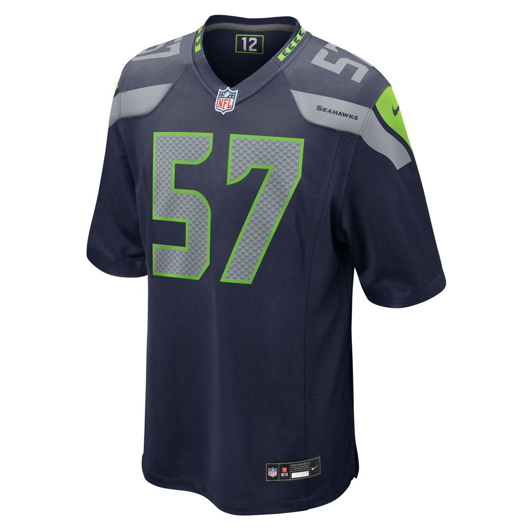 Men's Seattle Seahawks Connor O'Toole Nike  College Navy Team Game Jersey