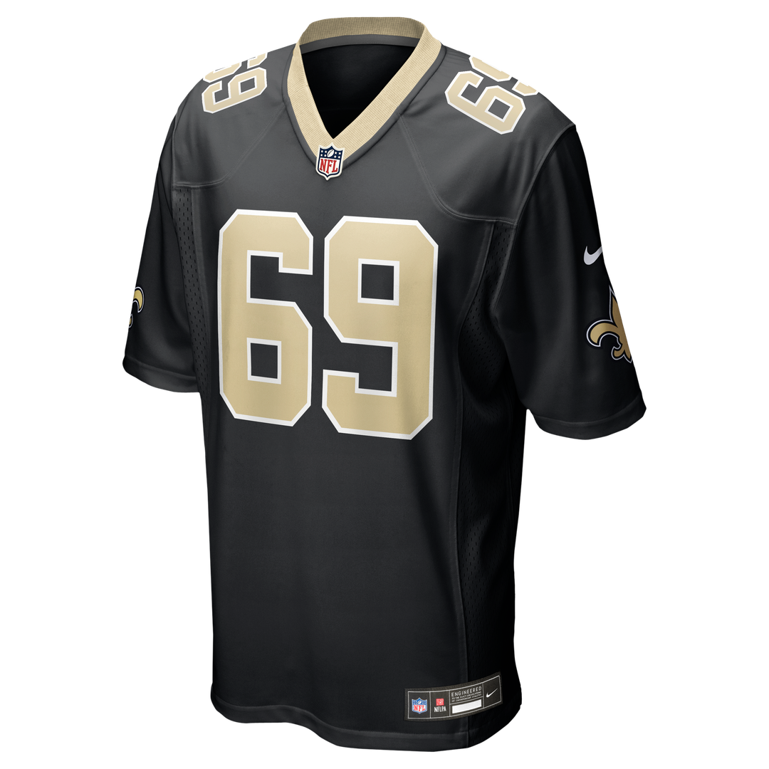 Men's New Orleans Saints Barry Wesley Nike  Black Team Game Jersey