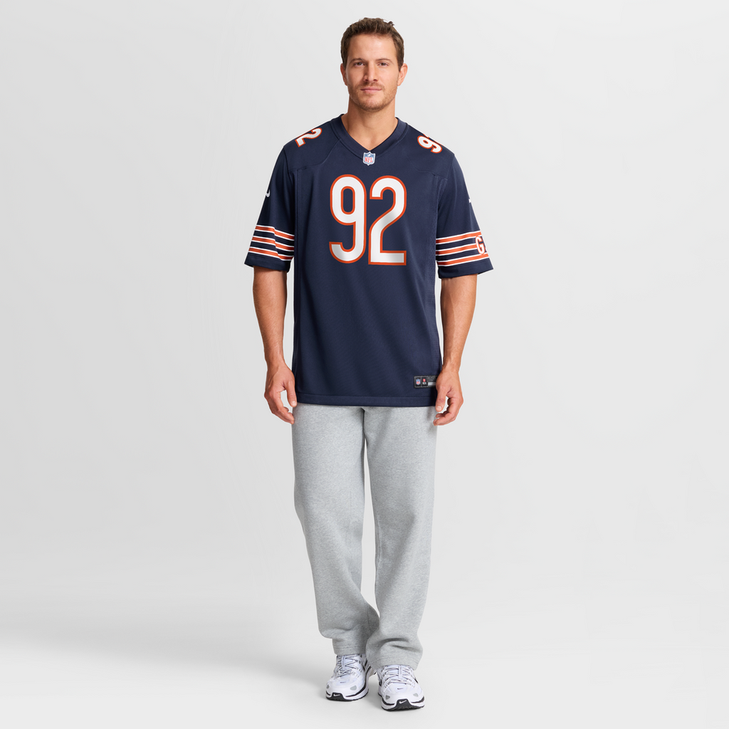 Men's Chicago Bears Daniel Hardy Nike  Navy Team Game Jersey