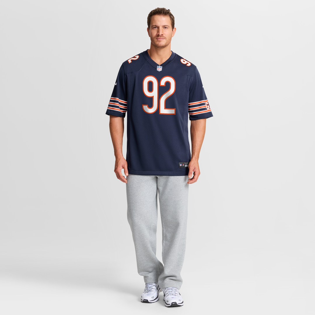 Men's Chicago Bears Daniel Hardy Nike  Navy Team Game Jersey