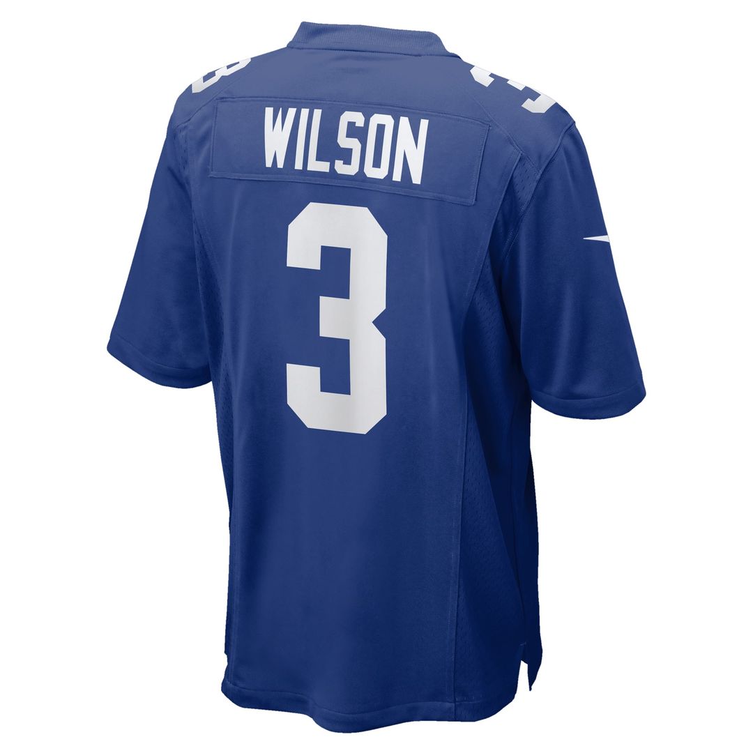 Men's New York Giants Russell Wilson Nike Royal Game Jersey