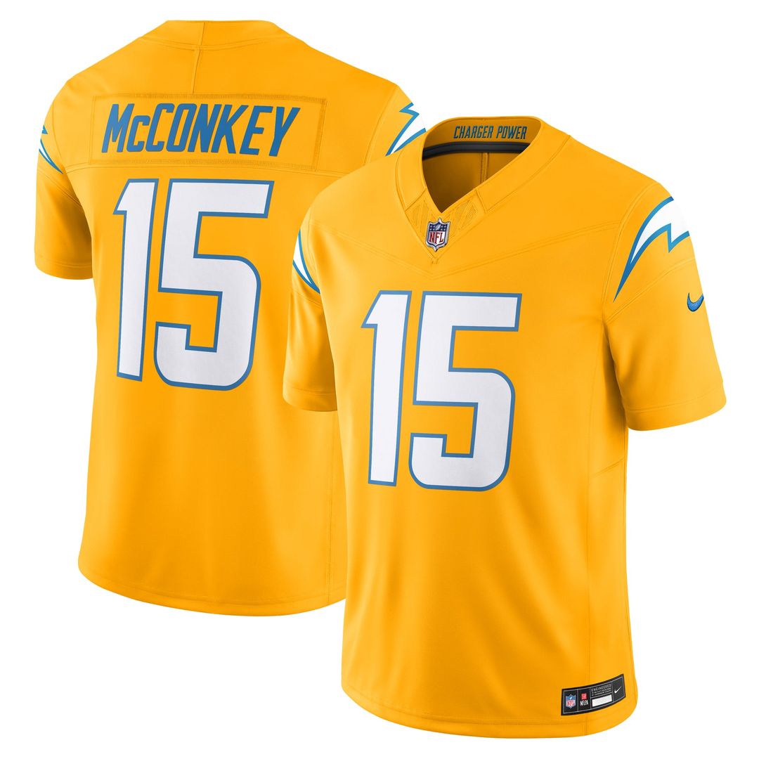 Men's Los Angeles Chargers Ladd McConkey Nike Powder Blue Team Vapor F.U.S.E. Limited Jersey