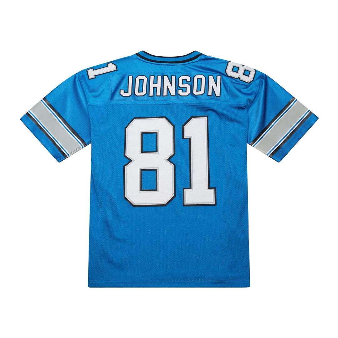 Men's Detroit Lions Calvin Johnson Mitchell & Ness Black 2007 Authentic Throwback Jersey