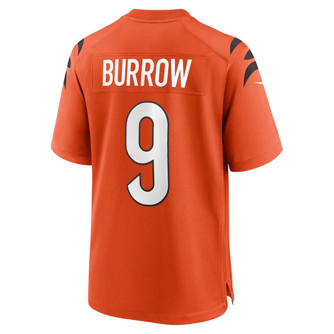 Men's Cincinnati Bengals Joe Burrow Nike Orange Alternate  Game Jersey