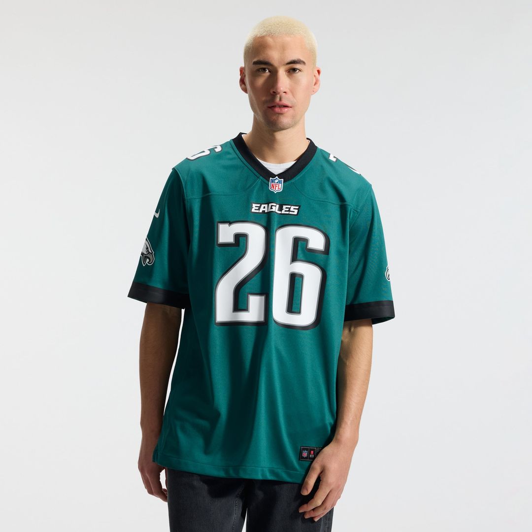 Men's Philadelphia Eagles Saquon Barkley Nike  Kelly Green Alternate Game Jersey