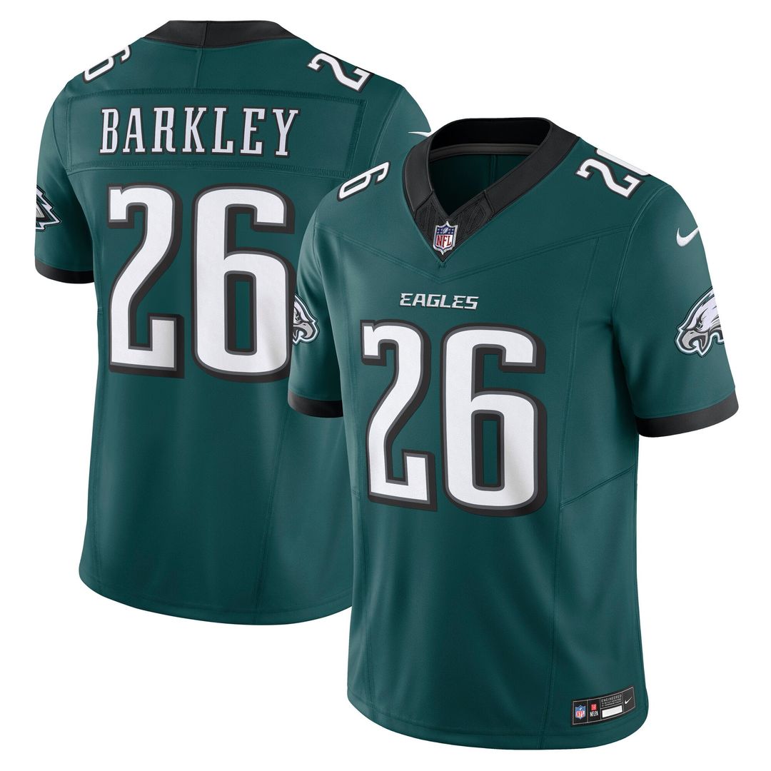 Men's Philadelphia Eagles Saquon Barkley Nike Midnight Green Vapor F.U.S.E. Limited Jersey