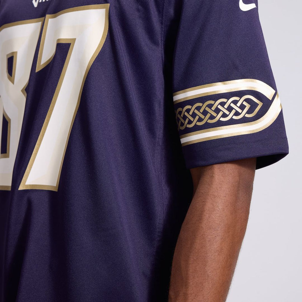 Men's Minnesota Vikings T.J. Hockenson Nike Purple 2026 Rivalries Collection Game Jersey