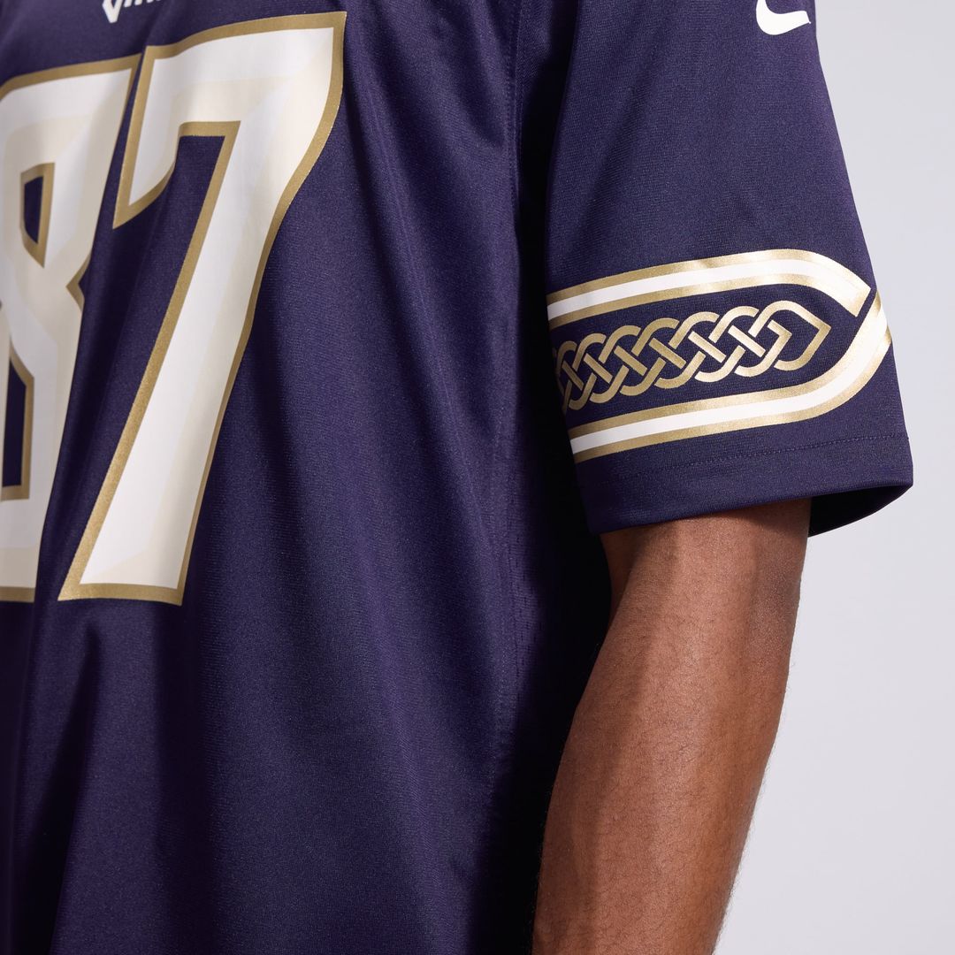 Men's Minnesota Vikings T.J. Hockenson Nike Purple 2026 Rivalries Collection Game Jersey