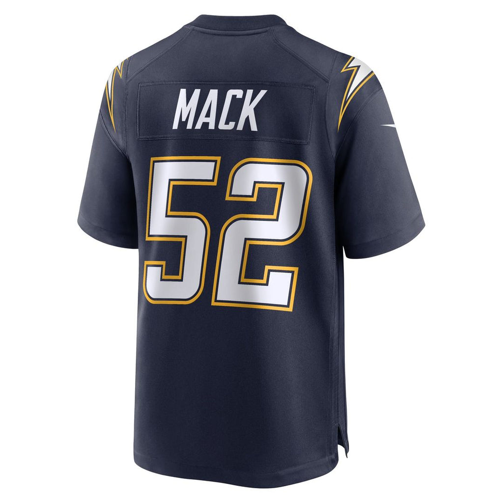 Men's Los Angeles Chargers Khalil Mack Nike Gold Alternate Charger Power Game Player Jersey