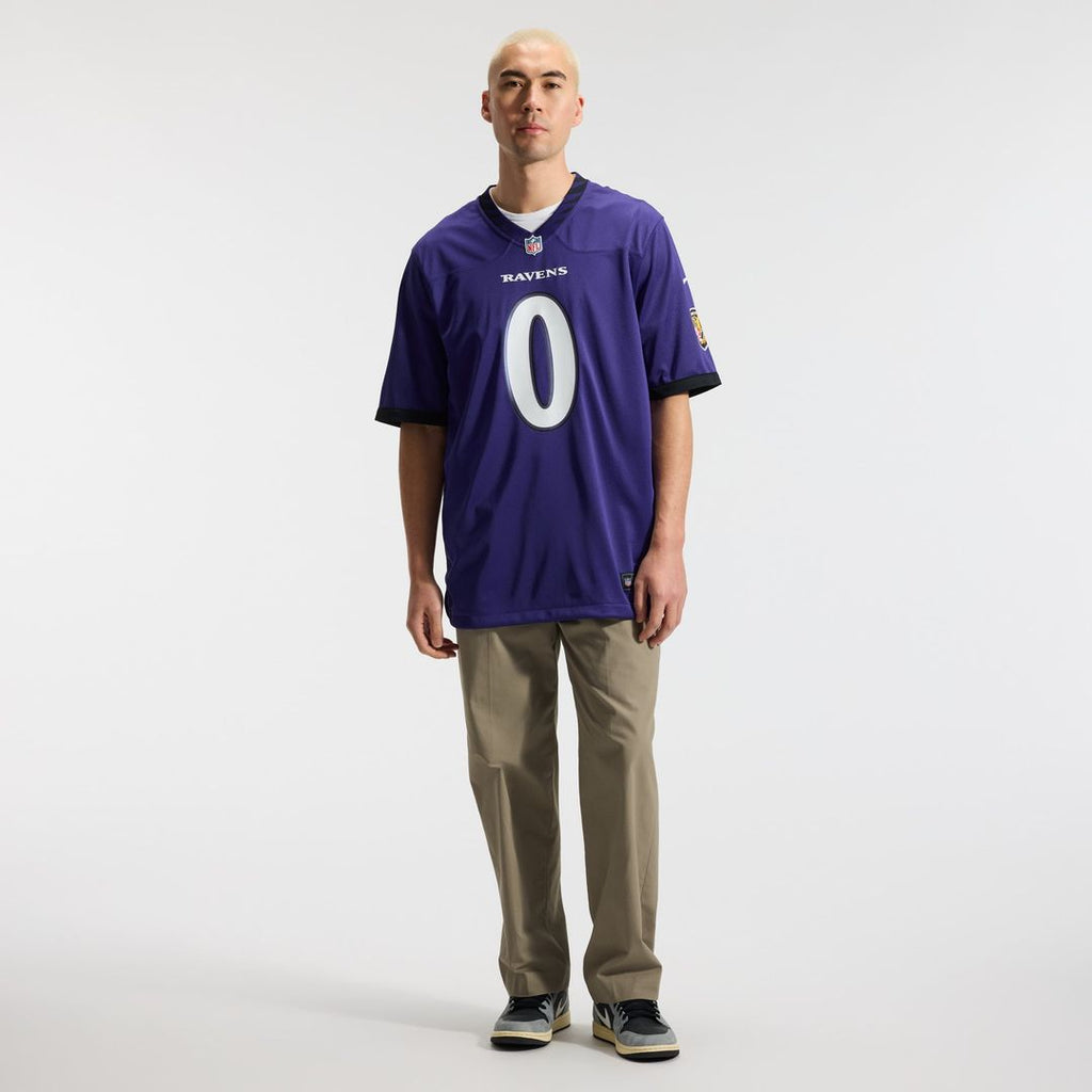 Men's Baltimore Ravens Roquan Smith Nike Purple Team Game Jersey