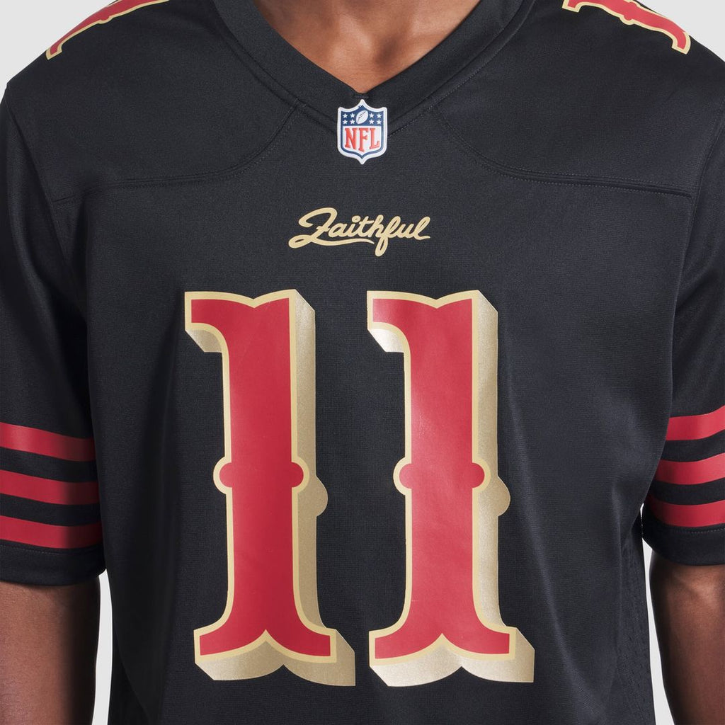 Men's San Francisco 49ers Brandon Aiyuk Nike Black Rivalries Collection Game Jersey
