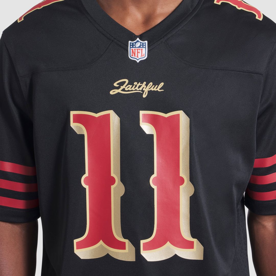 Men's San Francisco 49ers Brandon Aiyuk Nike Black Rivalries Collection Game Jersey
