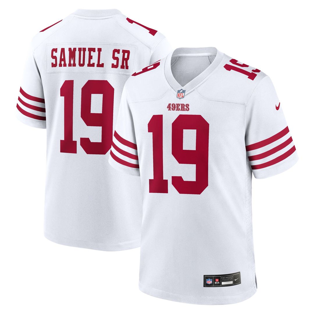 Men's San Francisco 49ers Deebo Samuel Sr Nike Scarlet Team Game Jersey