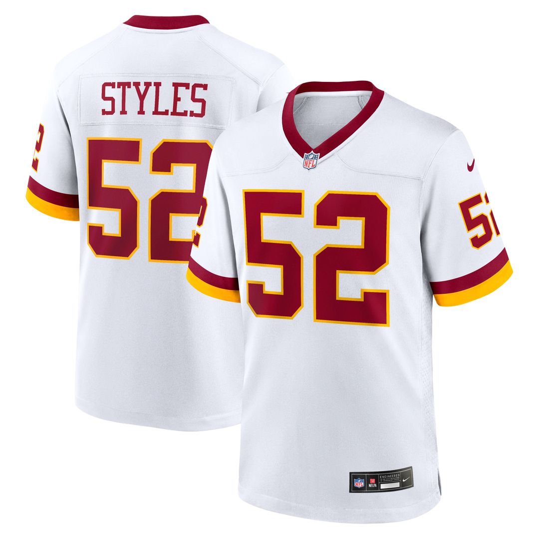 Men's Washington Commanders Sonny Styles Nike Burgundy Team Game Jersey