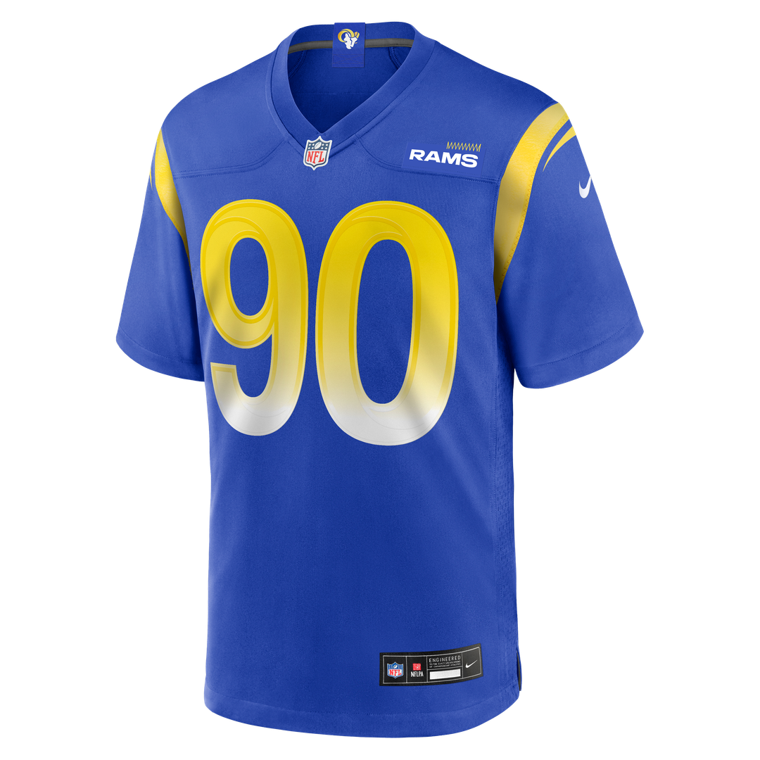 Men's Los Angeles Rams Earnest Brown IV Nike  Royal Team Game Jersey