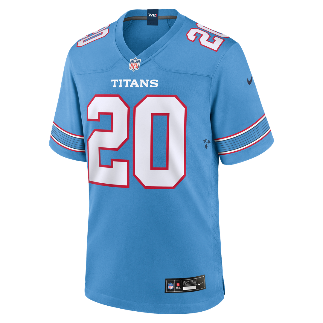 Men's Tennessee Titans Tony Pollard Nike Light Blue Game Jersey